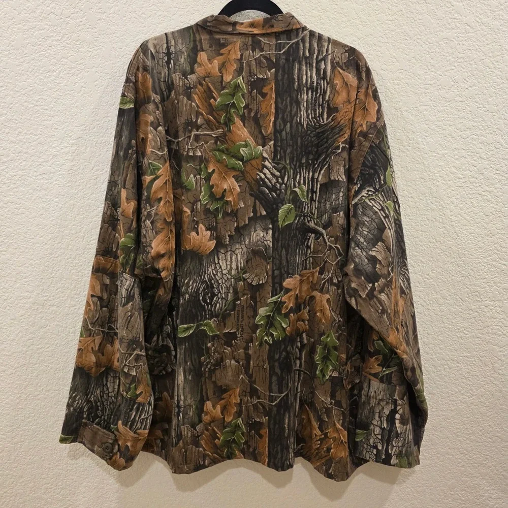 Vintage Trebark by Lynch Superflauge Camo Field Jacket Mens 2XL Camouflage 90s